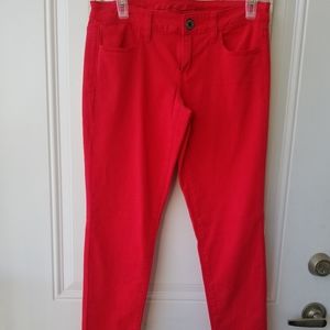 American Eagle womens red jeggings